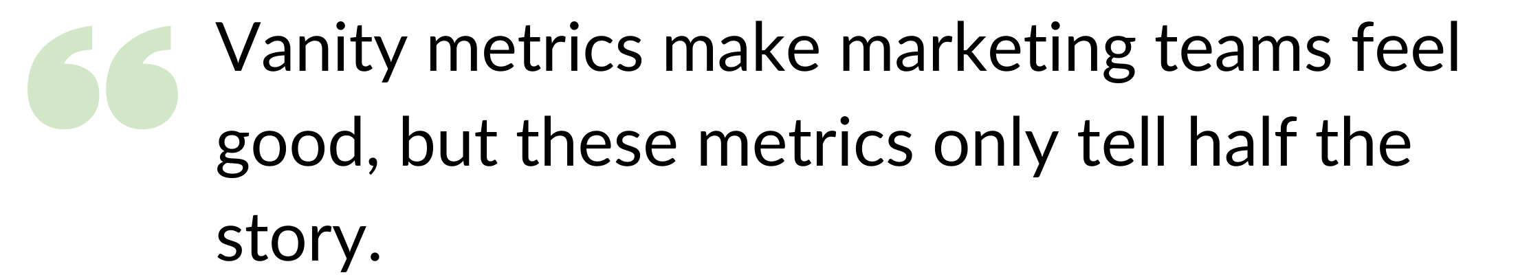 vanity metrics